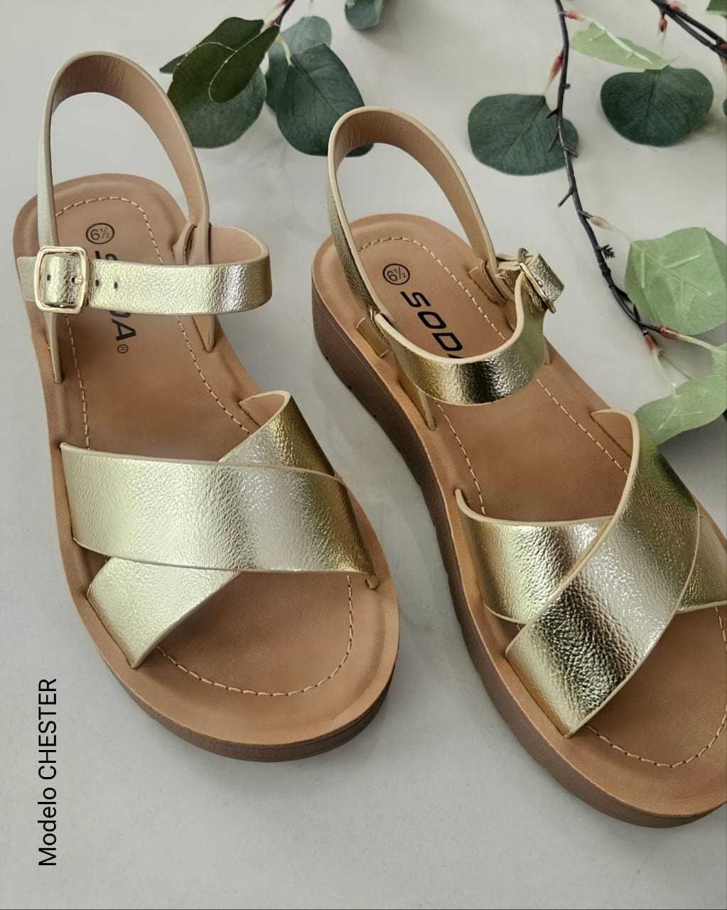 Sandalias cruzadas CHESTER