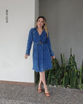 Vestido de mezclilla azul clásico U 4168