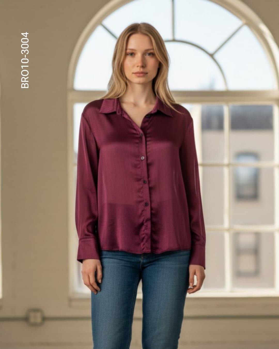 Blusa camisera manga larga  L 3004