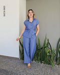 Set de blusa camisera y pantalón P 3622