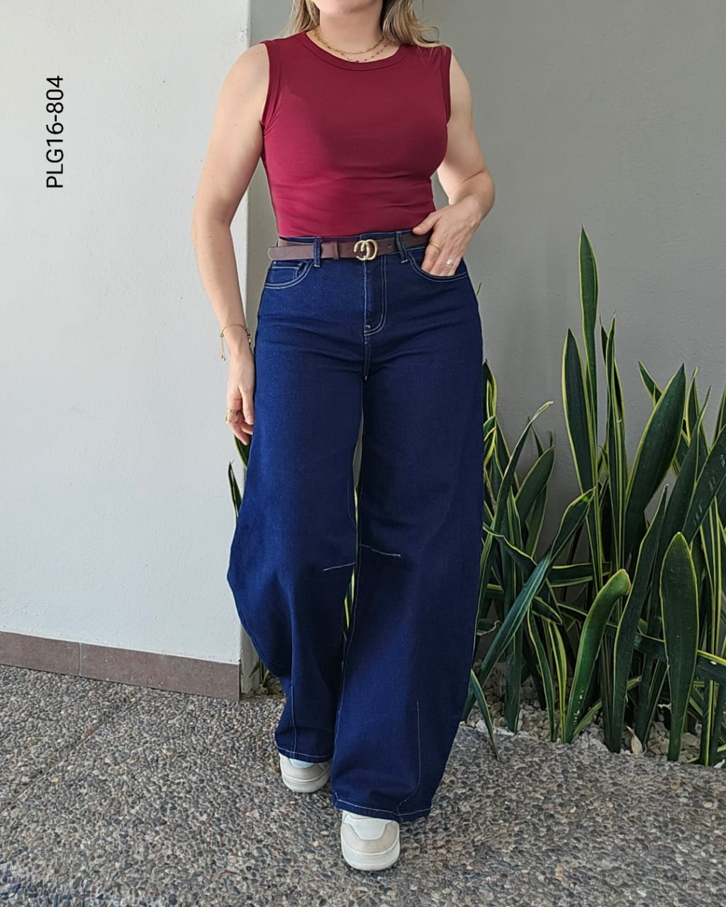 Pantalón corte barrel estilo urbano S 804